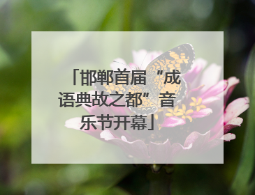 邯郸首届“成语典故之都”音乐节开幕